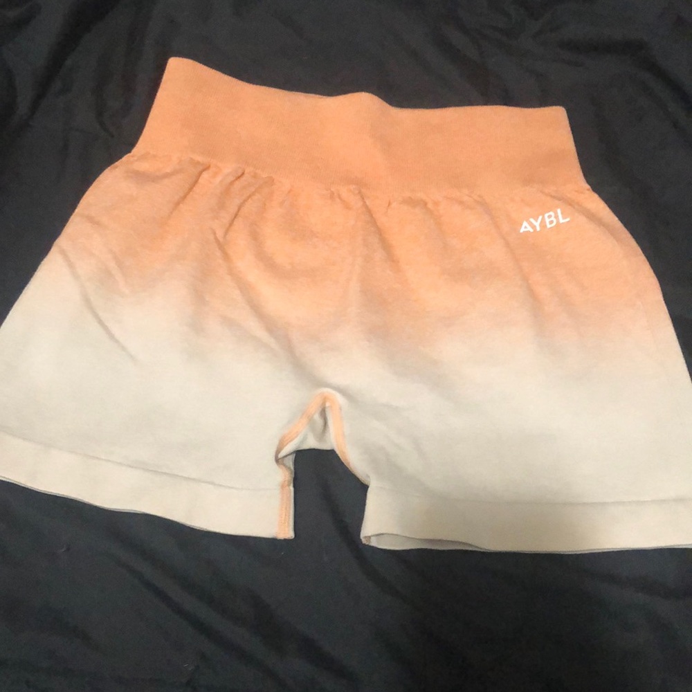 AYBL Orange and Cream Athletic Shorts